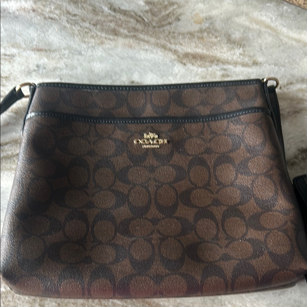 Coach Brown Signature Crossbody Bag